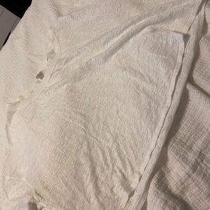 White Lululemon Cropped Tshirt